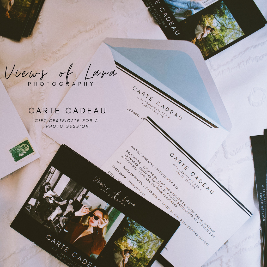 Carte cadeau - Argentique/Digital 1 ou 2 pers. (2h45)